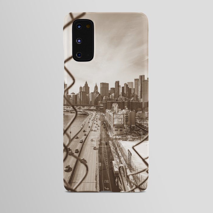 New York Views Sepia Android Case