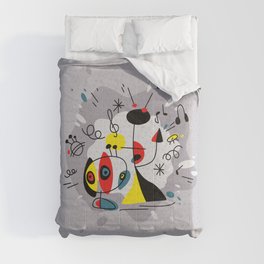 Music inspired by Joan Miro#illustration Comforter