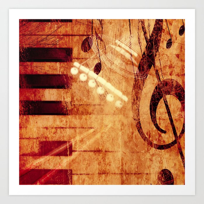 music collage Art Print