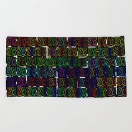 Cracked Space Lava Collection Beach Towel