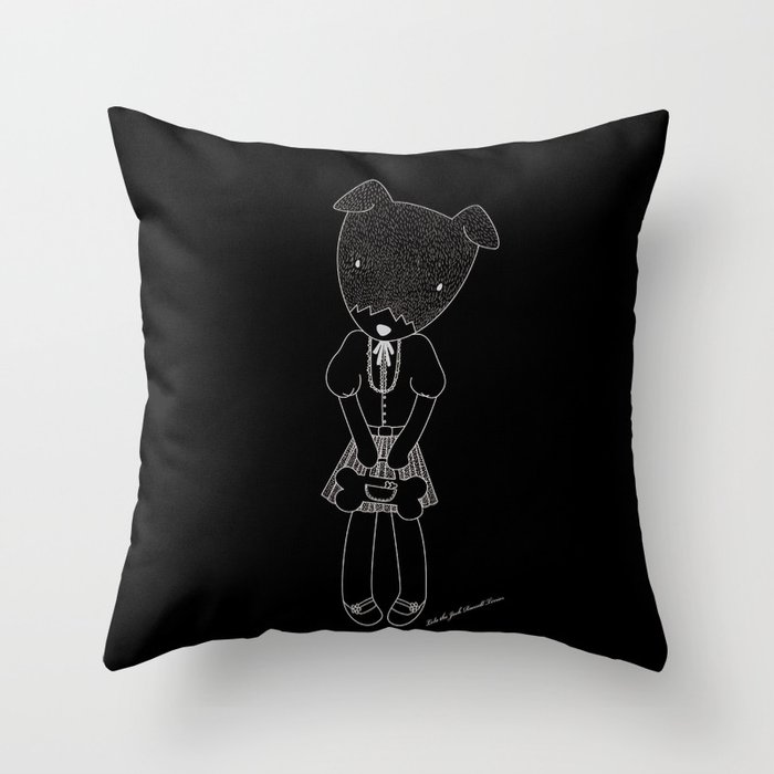 LOLO THE JACK RUSSELL TERRIER Throw Pillow