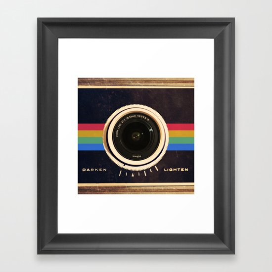 Modern Vintage inspired Camera! Framed Art Print