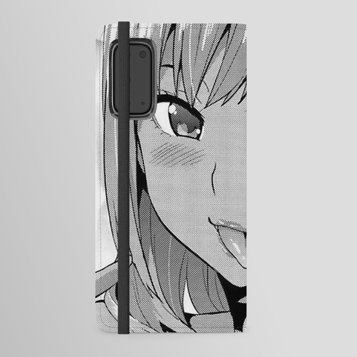 anime girl aesthetic rambut Android Wallet Case