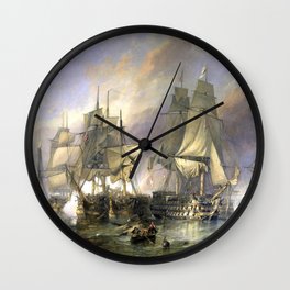 The Battle of Trafalgar Wall Clock
