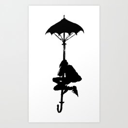 umbrella Travel Art Print