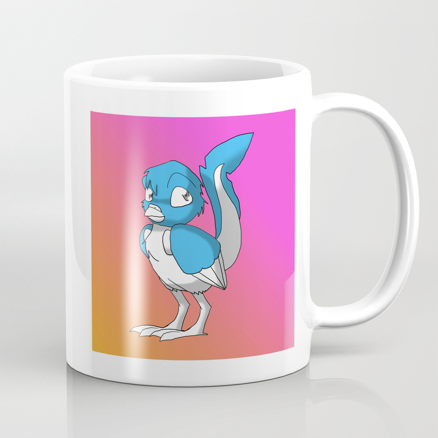 Light Blue Color Or Paint Your Own Reptilian Bird 3 Artofganenek Own Reptilian Bird 3 Artofganenek