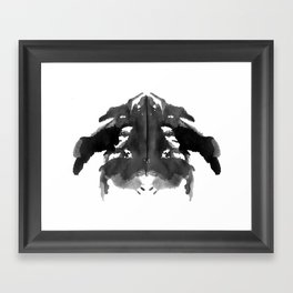 Rorschach Ink Blot Art Framed Art Print