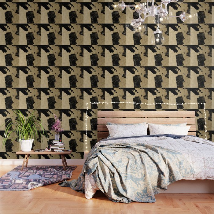 San Francisco California Black And Gold Map Wallpaper By Mapmaker