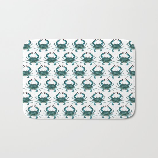 Pattern: Blue Crab Fest! Bath Mat