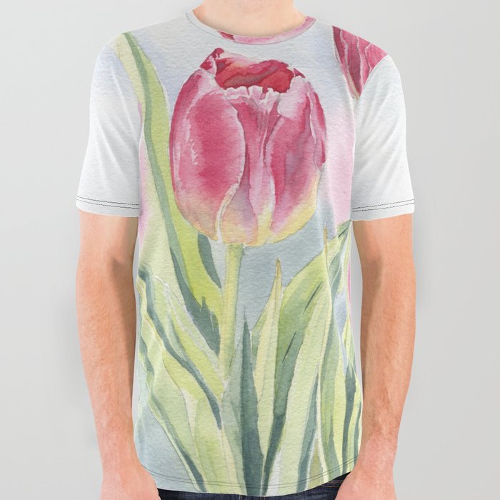 Tulips All Over Graphic Tee