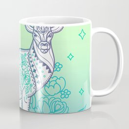 Deer and Flower Coffee Mug