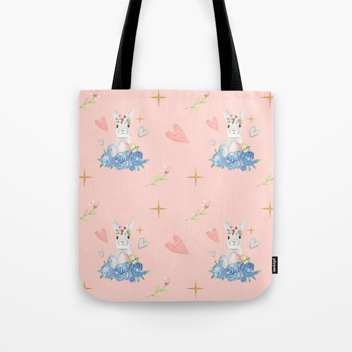 Easter Bunny In Roses Collection Tote Bag