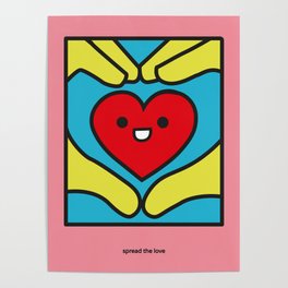 spread the love pop art Poster