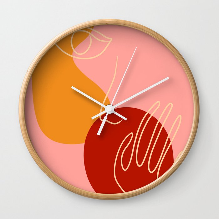 After Fauvism III Wall Clock