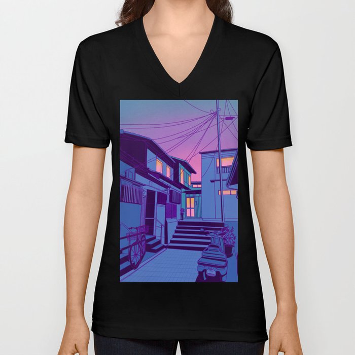 Kyoto Alley V Neck T Shirt