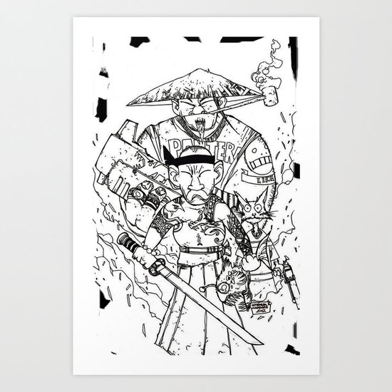 SUSHI MACHINEGUN Art Print