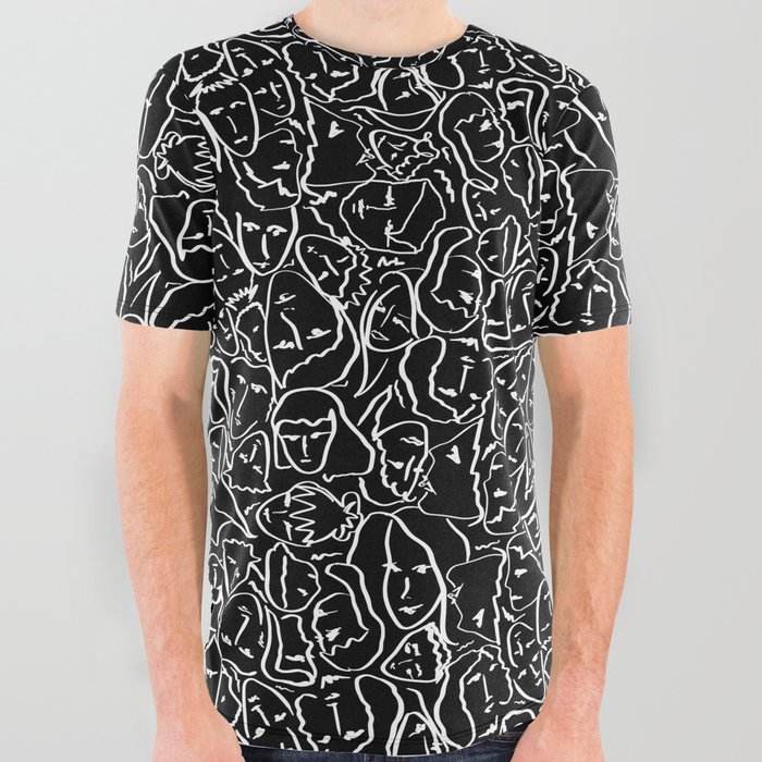 elio shirt with faces
