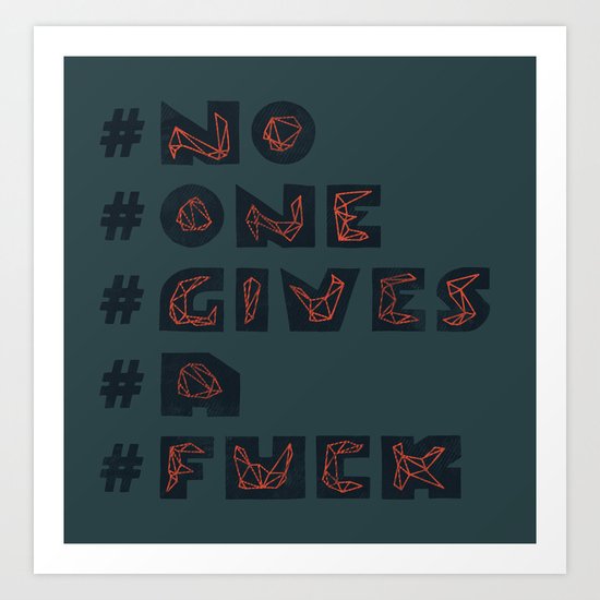 Harshtags Art Print