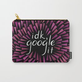 I don't know, Google it - Burgundy on Black Carry-All Pouch