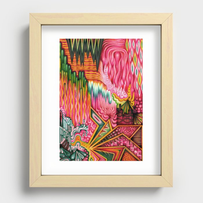 Sunk into a Candy Cave Recessed Framed Print