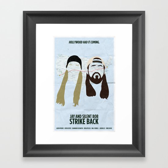 Jay and Silent Bob Strike Back Framed Art Print