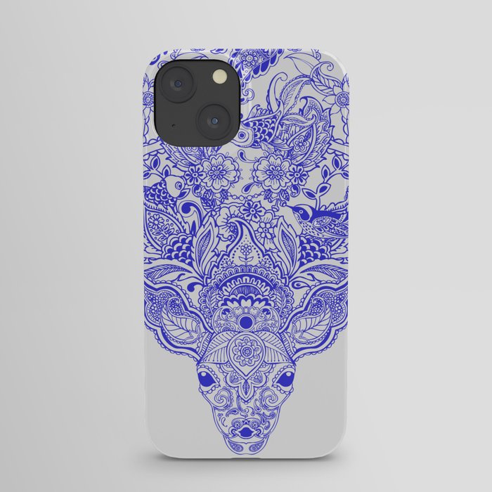 Little Blue Deer iPhone Case