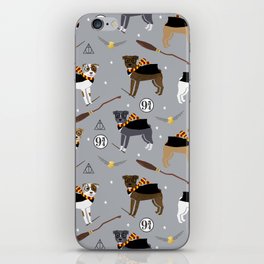 Pitbull witch wizard magic dog breed gifts iPhone Skin