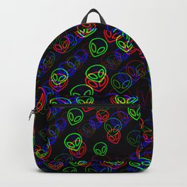 RGB Alien Outline Glitch Backpack