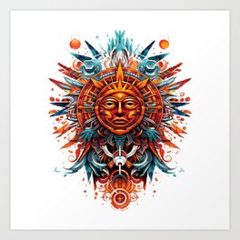 Inca Sun God Art Print