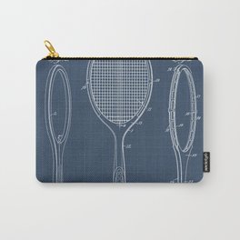 Tennis Racket blueprints Carry-All Pouch