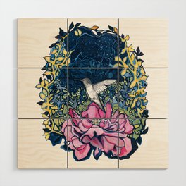 Hummingbird Token Wood Wall Art