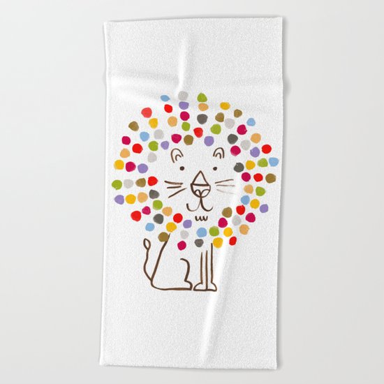 Dandy Lion Beach Towel
