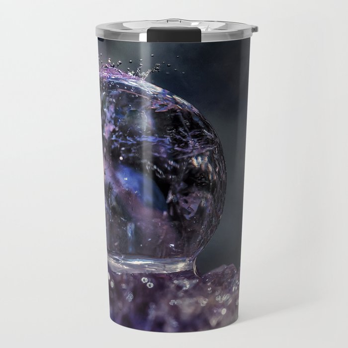 Amethyst Crystal Ball Water Drop Travel Mug