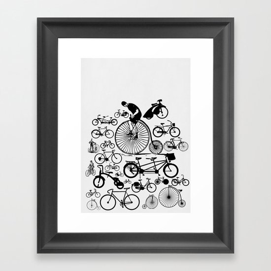 Bicycles Framed Art Print