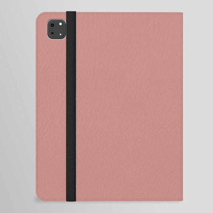 Dark Spiced Pink Solid Color Pairs PPG Sunstone PPG1058-5 - All One Single Shade Hue Colour iPad Folio Case