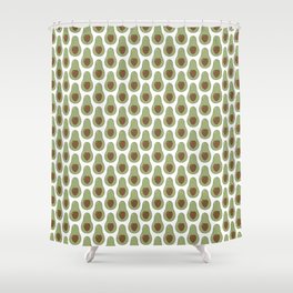 Foodies avocados love 6 Shower Curtain