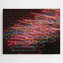 Christmas Light Distorted Pattern Jigsaw Puzzle