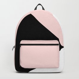 Blush meets Black & White Geometric #1 #minimal #decor #art #society6 Backpack
