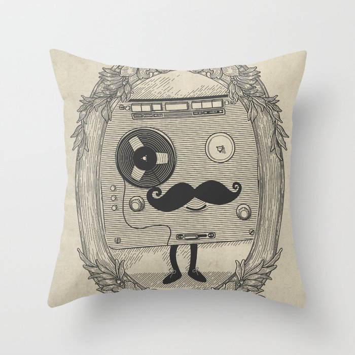 Old Time Story Throw Pillow