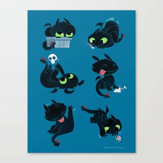 I'm a dragon person Canvas Print