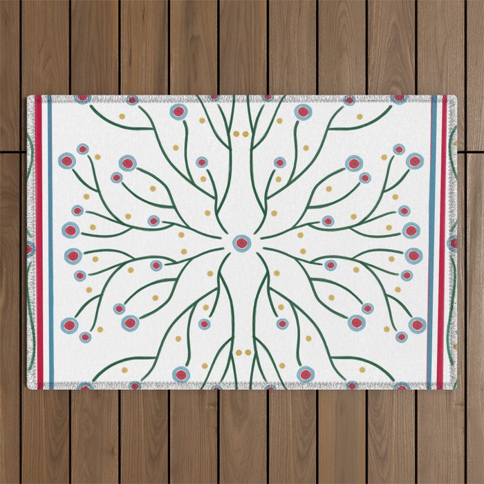 Floral style 2 Outdoor Rug