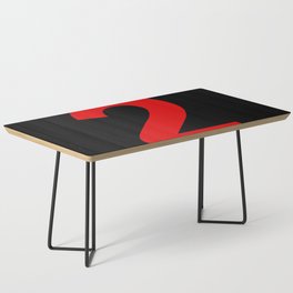Number 2 (Red & Black) Coffee Table