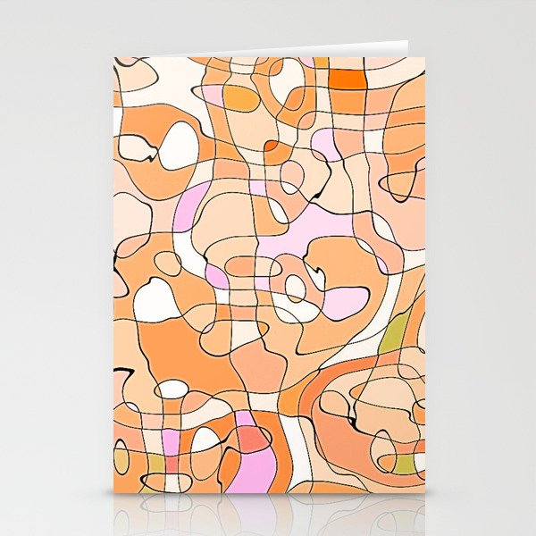 Abstract Pop 5 Stationery Cards