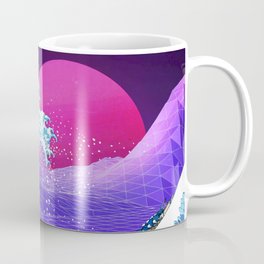 Synthwave Space: The Great Wave off Kanagawa #2 Coffee Mug