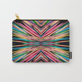 Toothpick Fusion Abstract Pattern Landscape Carry-All Pouch