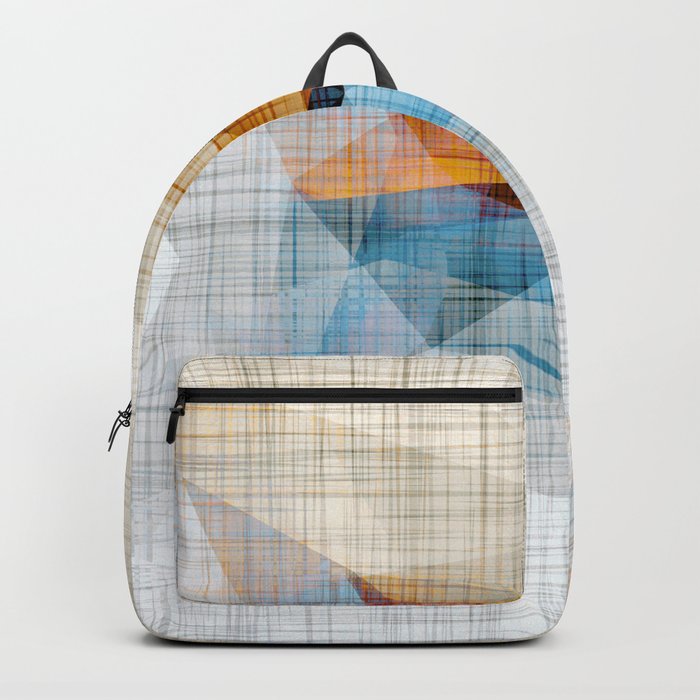 Abstract Mid Century Scandinavian Sun Rays Backpack