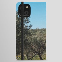 Olive trees in the Apulian landscape in autumn.  iPhone Wallet Case