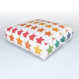 stars in different colors Outdoor Floor Cushion