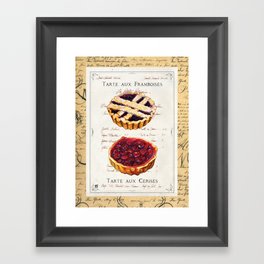 Pastries-Tartes Framed Art Print