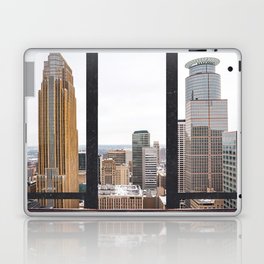 Minneapolis Skyline Window | City Views in Minnesota Laptop Skin